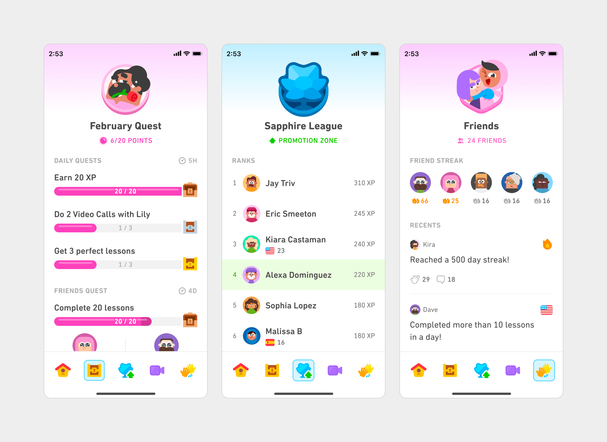 Official Duolingo soft design exploration